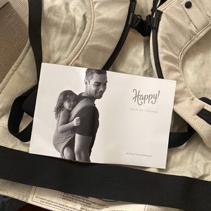 Happy Baby Toddler Carrier in Limestone (cream corduroy fabric) - BRAND NEW